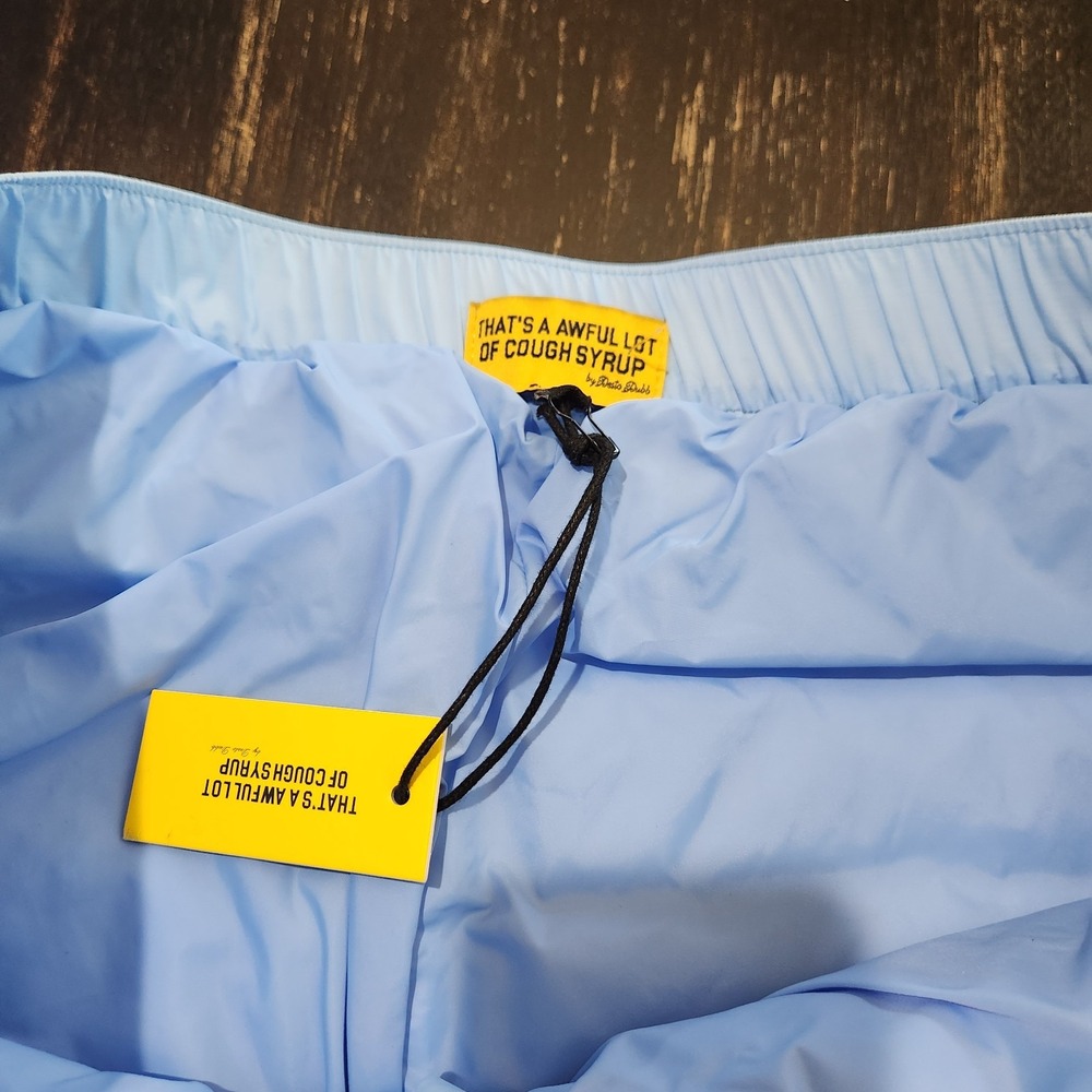 ALOCS / THATS A AWFUL LOT OF COUGH SYRUP PUFFER LARGE SNOW PANTS BLUE NWT - Picture 11 of 14